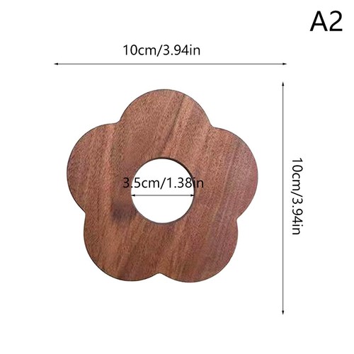 Walnut Coaster Log Coaster Restaurant Decor Solid Wood Heat-resistant Table T S1 - Picture 7 of 11