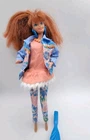 Vintage 1993 PAINT N DAZZLE Redhead BARBIE DOLL Red Hair Outfit #10057 Mattel