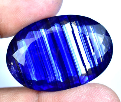 Natürlich Rutil & Sonnenstein 49.55 Karat Zertifiziert Oval Selten Zwei IN Einem