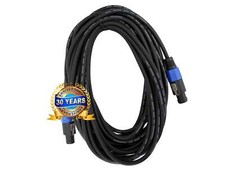25 Feet Speakon to Speakon Male Compatible PA DJ Speaker Cable 16 Gauge