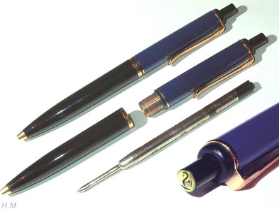 PELIKAN K250 K200 Kugelschreiber Kuli Ballpoint Pen Blau/Schwarz NEU-wertig OVP