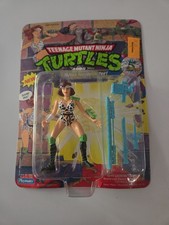 TMNT April The Ninja Newscaster Action Figure w/ Weapon Unpunched MOC