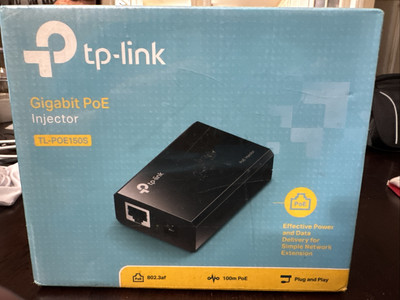 TP-Link Gigabit Power Over Ethernet PoE Injector Adapter TL-PoE150S Networking