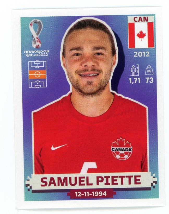 2022 Panini FIFA World Cup: Qatar 2022 Stickers Samuel Piette #CAN17