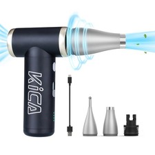 KiCA Jet Fan 2S Electric Air Duster, 117000RPM Cordless Turbo Mini Black