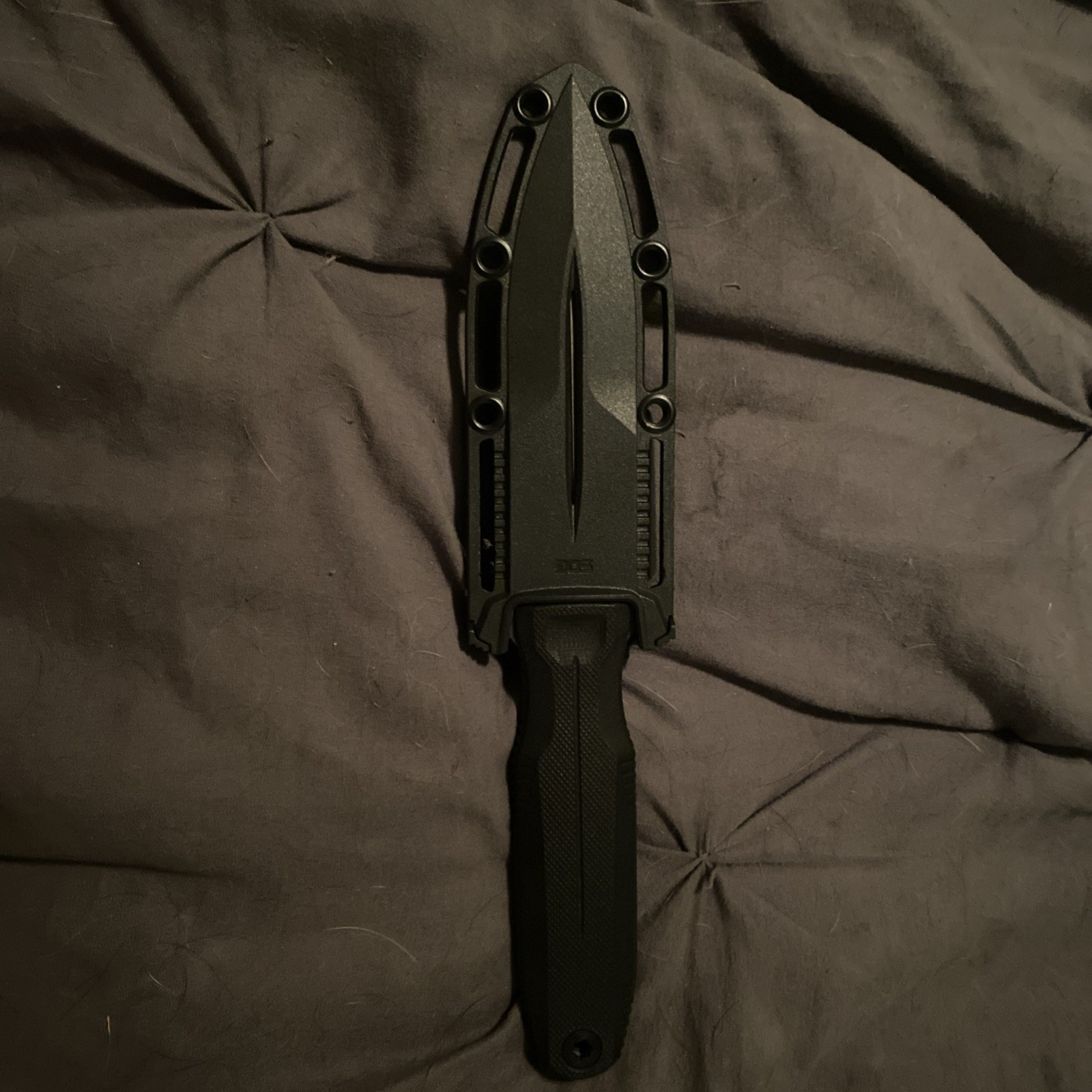 SOG Pentagon FX Fixed-Blade Knife 4.77" CPM S35VN Steel Blade Black G10 Handle