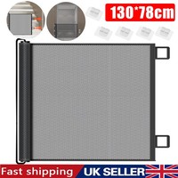 Retractable Pet Dog Gate Safety Guard Folding Baby Toddler Stair Gates Isolation