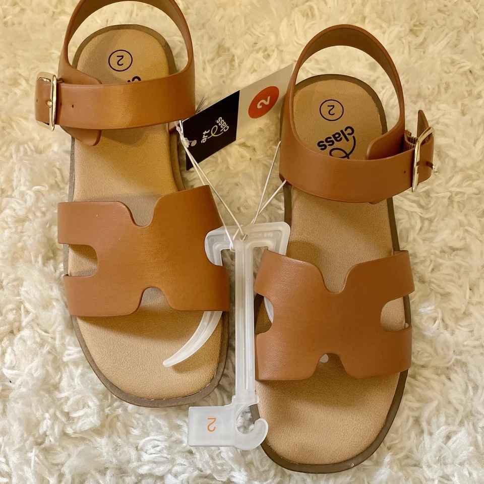 Sandalias Mari con correa al tobillo para niños - clase artística coñac talla 2: comodidad elegante Foto 2 de 3