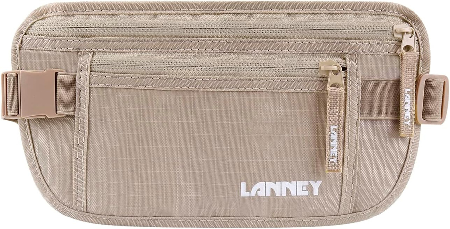 Money Belt for Travel, Slim RFID Blocking Women and Men Hidden Travel Pouch unde