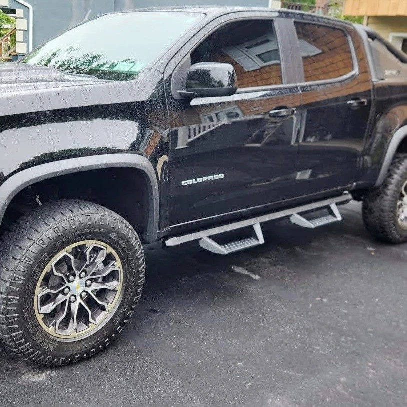 Running Boards for 2015-2026 Chevy Colorado/GMC Canyon Crew Cab Drop  Side Steps Foto 2 de 4