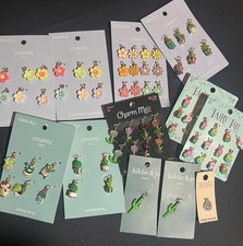 Lot Of Flower And Cactus Charms For Jewelry Making