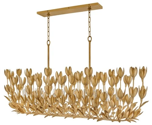 Hinkley Lighting 30015 Flora 10 Light 60"W Lisa McDennon Candle - Gold - Picture 9 of 9