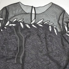 SHANI Women's Size 10 Black Lace Floral Dress NWT Fairy Goth Whimsical -1809