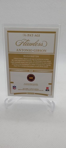 2021 Panini Flawless #PAT-AGI Antonio Gibson Patches Gold #/25 - Picture 2 of 2