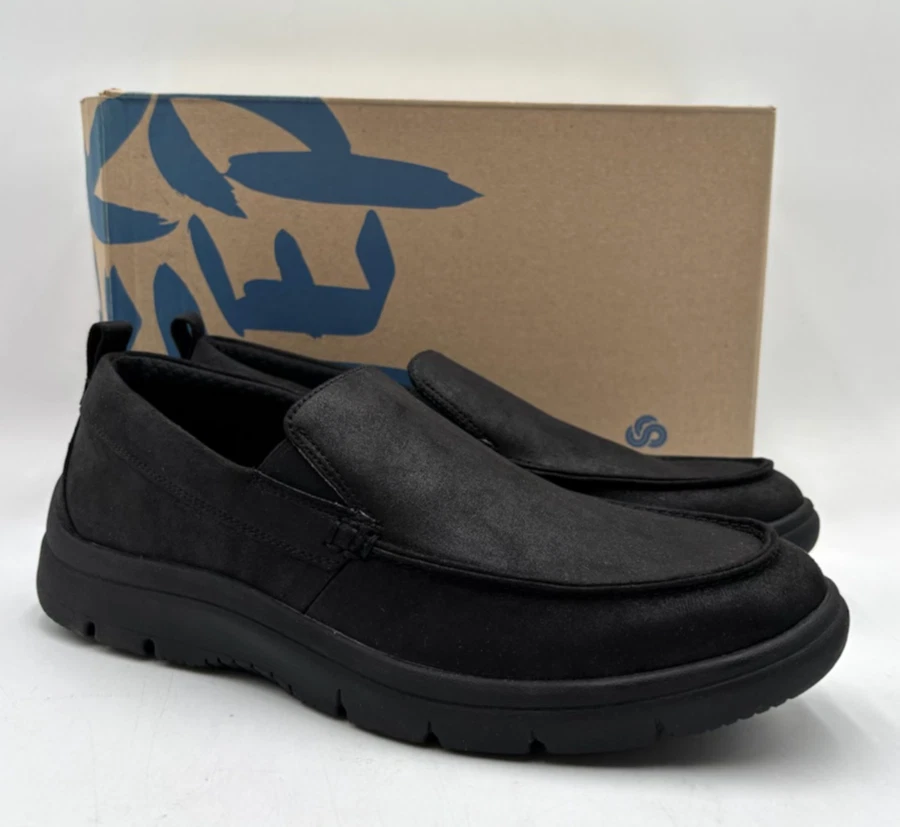 Clarks TUNSIL WAY Men's NEW Slip-On Loafer Black Multiple Sizes