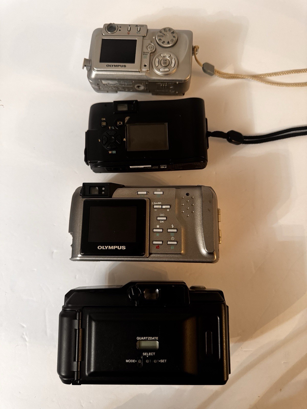 4 VTG Olympus 3 Digital 1 Film Camera Korea Japan C50 D100 D450 Accura 90 PARTS