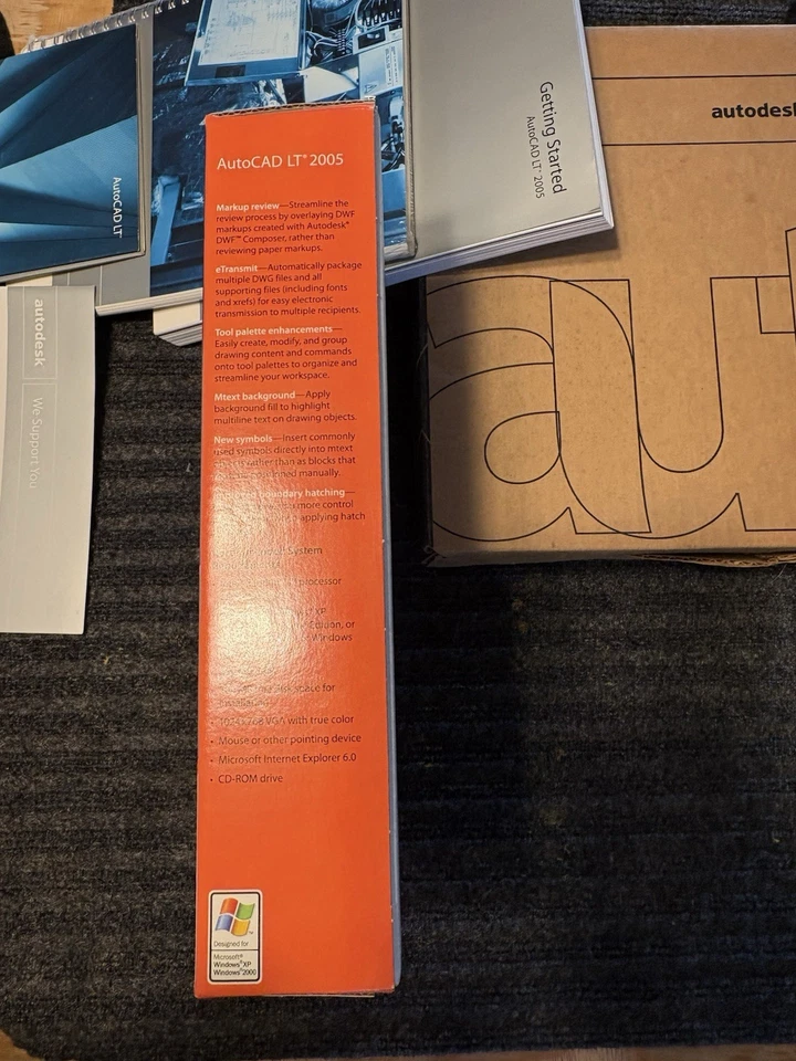 Autodesk/AutoCAD LT 2005 Software, 1 CD, Serial #, Open Box And Books - Image 3 of 4
