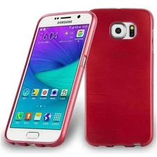 Case for Samsung Galaxy S6 Protection Phone Cover TPU Silicone Brushed