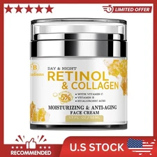 #1 Crema de colageno rejuvenecedora para la cara con retinol para mejor efecto