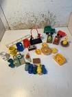 VTG Fisher Price Little People Sesame Street Lot Figures Accessories 29pc Grover