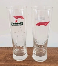 Heineken Beer 16 oz Pint Glass Set Of 2