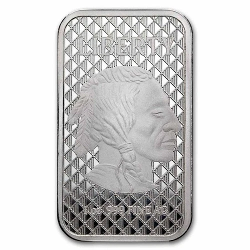 1 oz Silver Bar - Buffalo