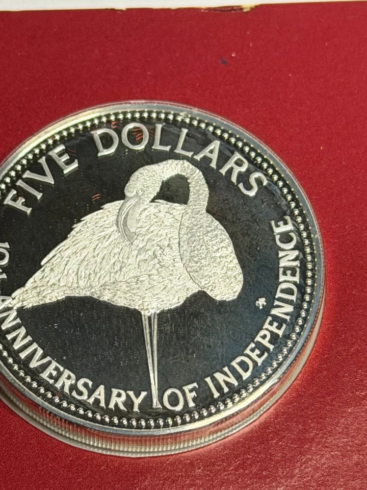 1983 Bahamas 9 Coin Proof Set with Silver scare low Mintage 1,020 sets - Image 2 of 4