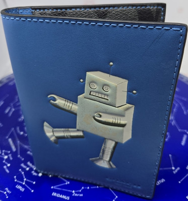 Coach Men's Passport Case in Signature Canvas with Robot Blue | eBay