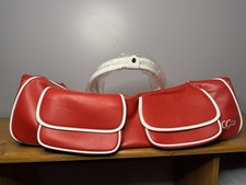 CGull CRICUT Large Rolling Travel  Storage Tote / Bag  Red and White