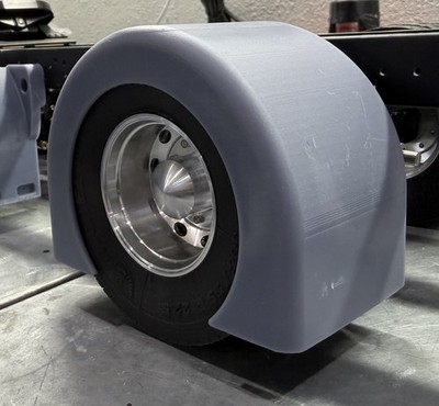 rc tamiya 1/14 single axle fenders Kenworth T800 W900  Peterbilt King Hauler 379