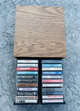 Lot of 22 Pop Rock Dance Easy Listening Cassette Tapes 70  s 80  s  90  s w/Case