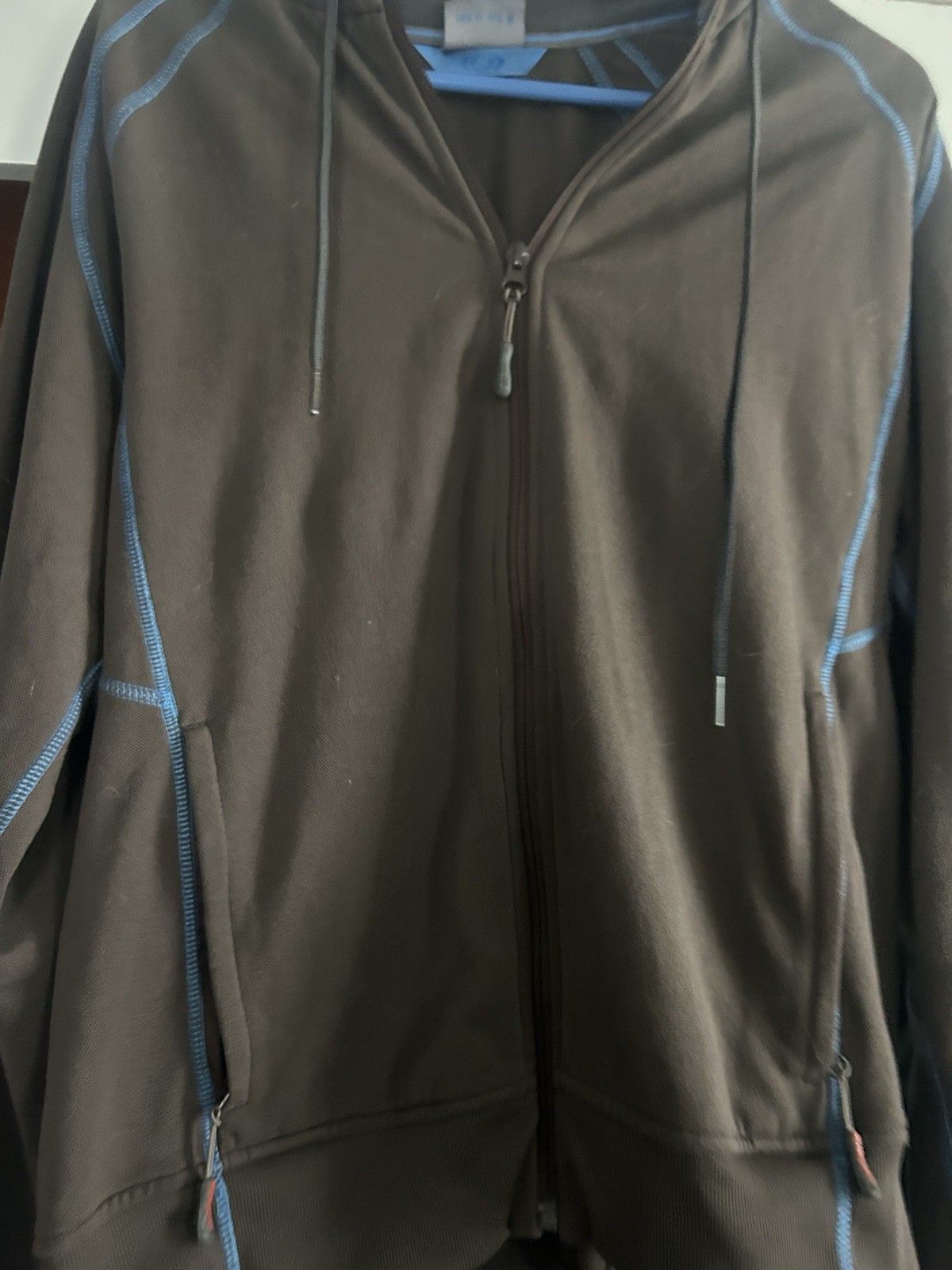 Salomon Felpa con Cappuccio Zip Logo Uomo Taglia Media Blu Performance Felpa Neve