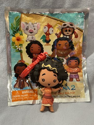 NEW Walt Disney Moana 2 Series - 3D Figural Monogram Bag Clip Keychain - Loto