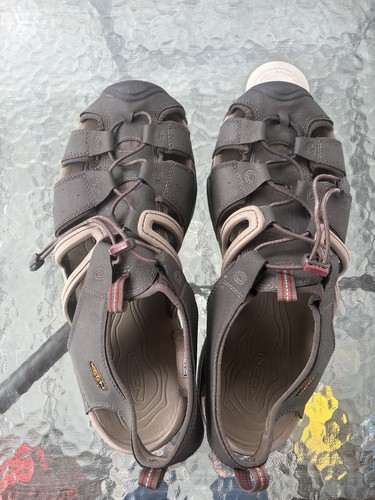 Keen Escape H2 Herren Wasserdicht Wanderschuhe Sandalen Größe 14 Braun Hellbraun 1130 - Bild 10 von 11