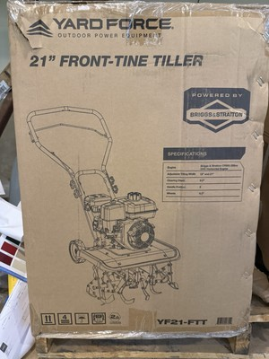 #ad Yard Force 21 in Gas Front Tine Tiller 208 cc YF21 FTT $274.99
