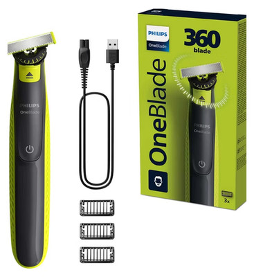 Philips OneBlade 360 Blade Face Bartschneider | 1x Klinge & 3x Kämme | QP2724/23 