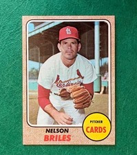 1968 Topps - Nelson Briles - #540 - St. Louis Cardinals - Mint