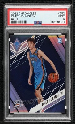 2022 Chronicles Phoenix Blue 44/99 Chet Holmgren #552 PSA 9 MINT Rookie RC 19n6