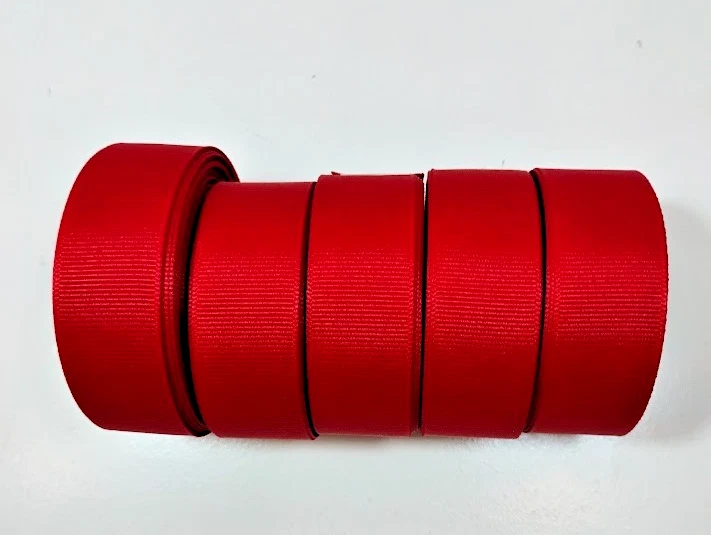 Red Grosgrain Ribbon 7/8 inch wide x 40+ yards Offray Brand - Image 3 of 3