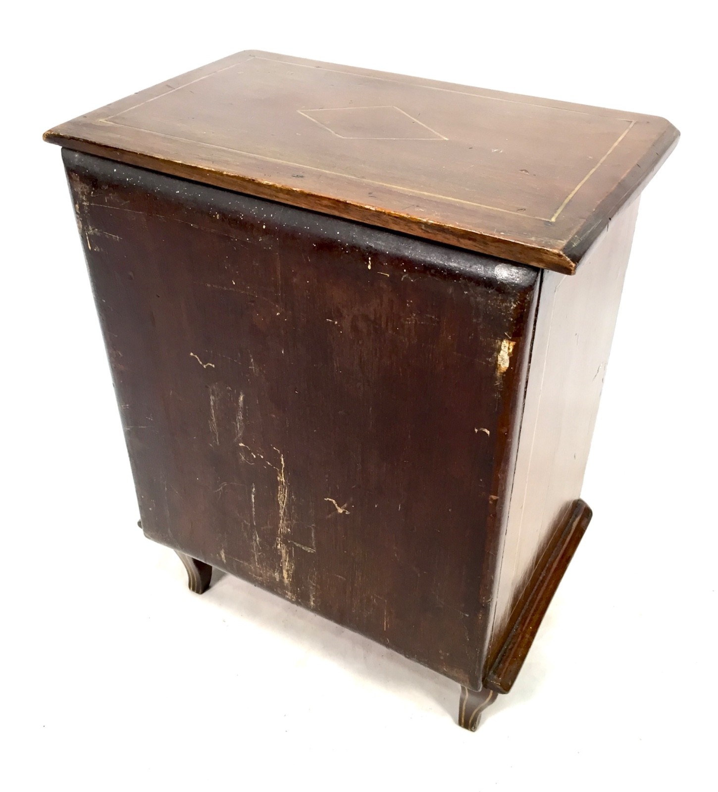 Antique Miniature 19th Century Wooden Apprentice Furniture Chest of Drawers 1890