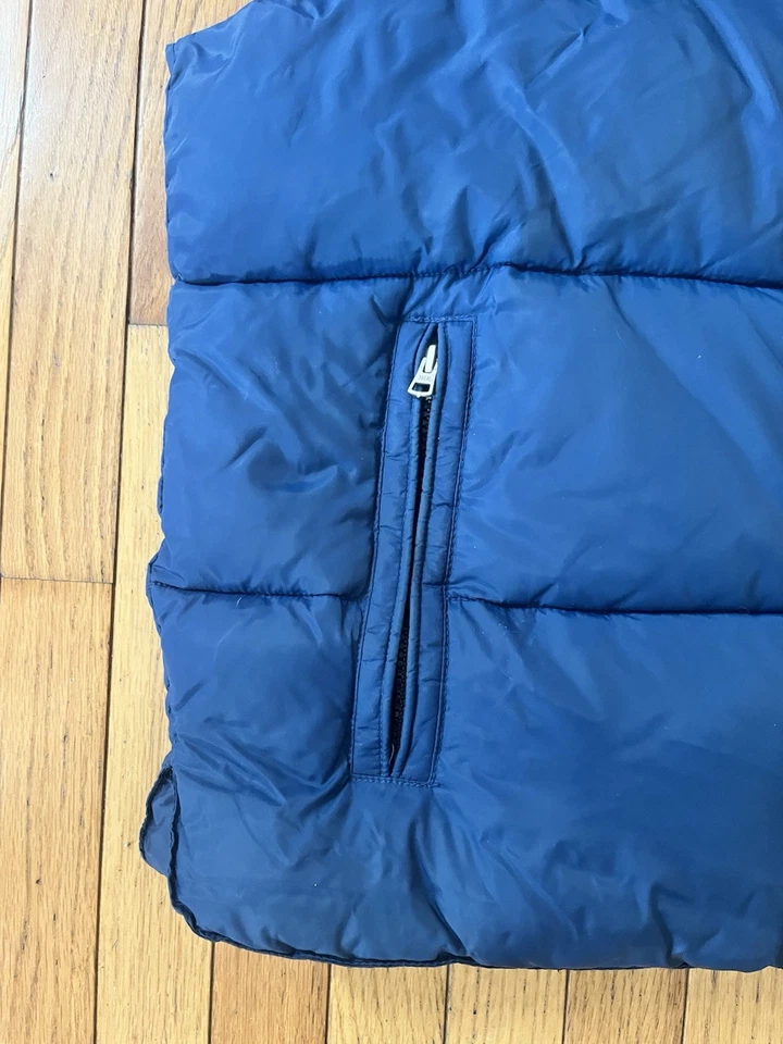 Puffer Vest - Old Navy - Men's Large - Blue/black Full Zip Excellent Preowned - Image 2 of 4