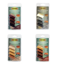 Briwax Filler Sticks Wax Dark, Grey, Light, Medium Wood Shades (Pack 4)