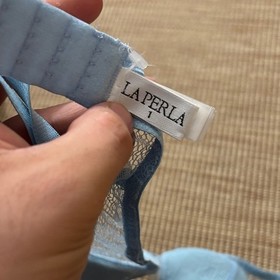 La Perla Sky Blue Lace Bra Size XS