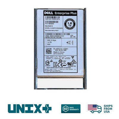 Dell 1.6TB SAS SSD DGTT2 2.5 Enterprise Drive for Dell R6515 R640 R740 R740XD