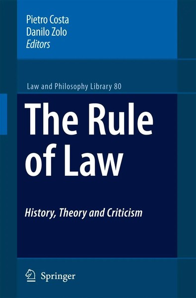 Pietro Costa (U. A.) | The Rule Of Law History, Theory and Criticism | Buch-image