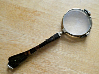 Antique Victorian Spring Loaded LORGNETTE Glasses.