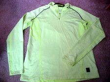 Mens NWOT Hot Yellow NIKE PRO Dri-Fit Fitted Long Sleeve Athletic Shirt XL