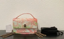 Kurt Geiger Small Bond Leather Pastel Watercolour Crossbody 8" x 4.5" x 2" New