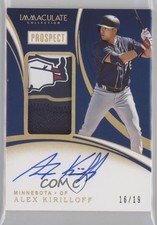2020 Panini Immaculate Prospect Holo Gold 16/19 Alex Kirilloff Patch Auto w4h