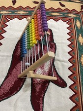 Abacus Ikea Wood Beads Children's Educational Math learn Count 10 Rows